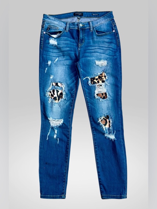Judy Blue Denim - Judy Blue Leopard Distressed Jeans 9/29